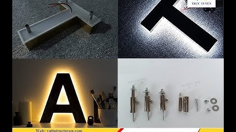 chữ inox gắn đèn led sáng chân, Web: vattutructuyen.com