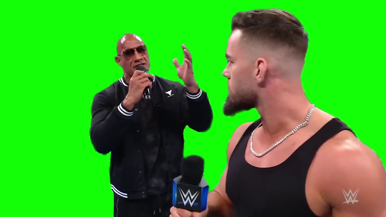 The Rock "shut your bitch ass up" green screen