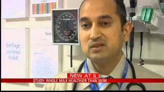 Study: Whole Milk Healthier than Skim