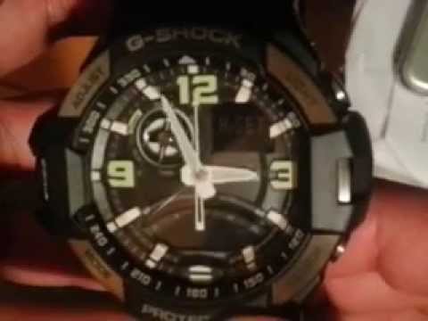 how to sync analog and digital time on g shock 5302