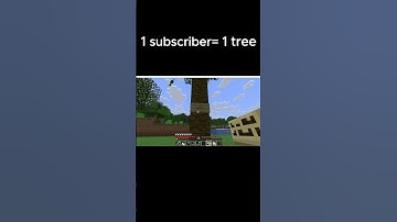 Day 9 on planting trees for Subscriber #minecraft #shorts #gaming