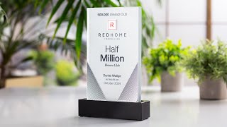 Custom Award Produced For Redhome Immobilien