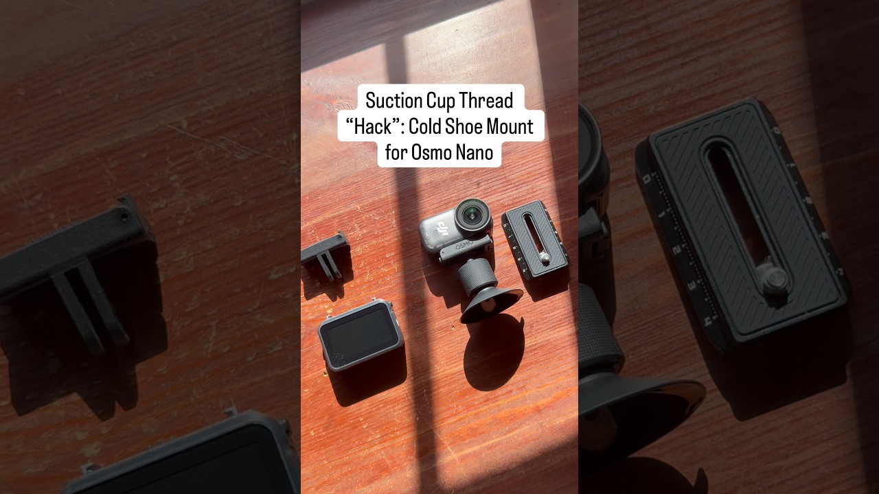 Suction Cup Thread Hack: Cold Shoe Mount for Osmo Nano