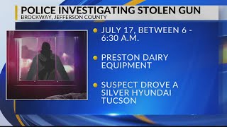 Police investigate stolen gun