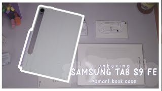 [unboxing]  💜awesome SAMSUNG TAB S9 FE lavender version + accesories🤍