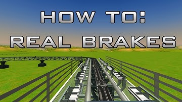 RCT3 - How to make a realistic Gigacoaster Brake (MOVING BRAKES)