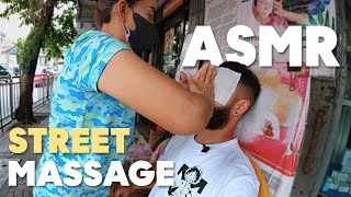 ASMR $5 Thai STREET MASSAGE in Bangkok Chinatown