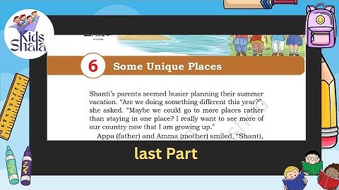 Class 5 || EVS || Chapter-6 || Chapter- Some Unique Places || New book- Our Wondrous World