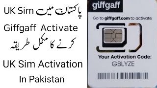 How To Activate Your Giffgaff UK Sim | UK Sim Giffgaff Activate In Pakistan 2025 screenshot 3