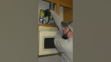 How to remove an old over the range microwave. #diy #HomeImprovement #thefixer