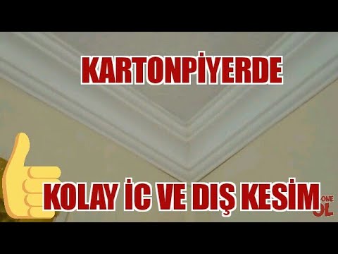 Kartonpiyerde İç ve Dış Köşe Kesim En Pratik Yolu, Kolay stropiyer kesimi