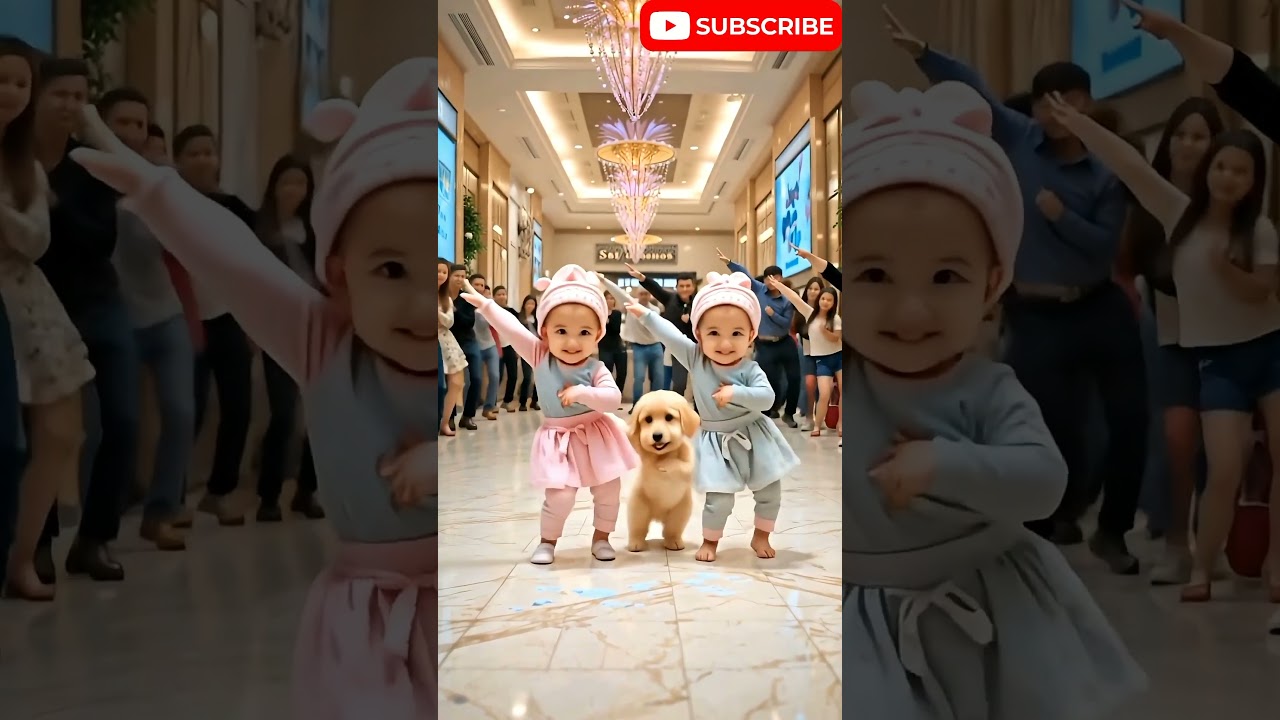 “Tiny Cleaners Turn Mall Into Dance Floor!”