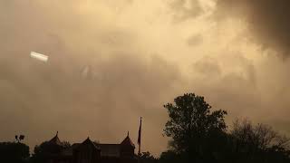 Tornado Warned Storm Barely Dodges Amtrak Train (03/23)
