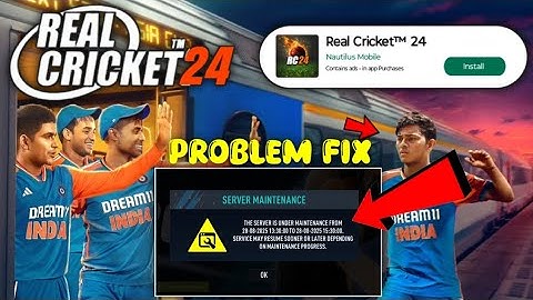 Real Cricket 24 NOT OPENING PROBLEM FIX 🤩🔥| Rc24 New Update Problem 🥳💯 #realcricket24newupdate #rc24