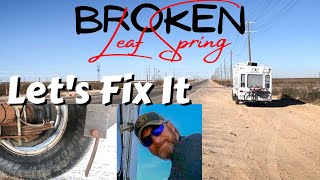 Broken RV Leaf Spring