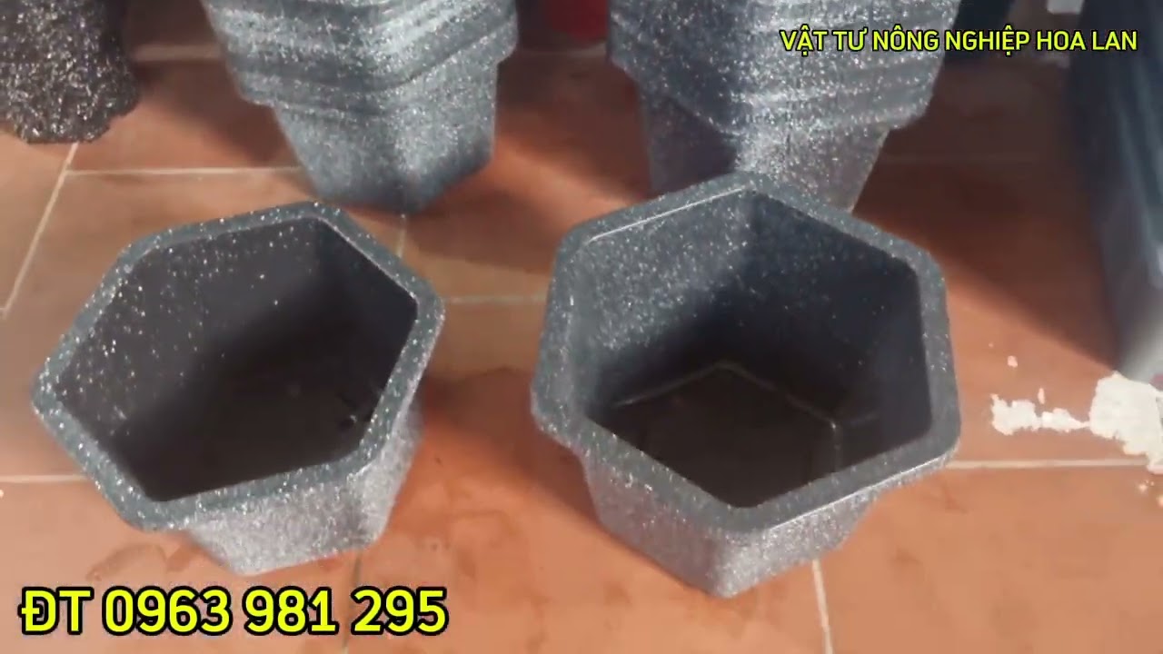 CHẬU NHỰA LỤC GIÁC FA480, FA520 GIÁ RẺ #chậunhựafa480đáđen