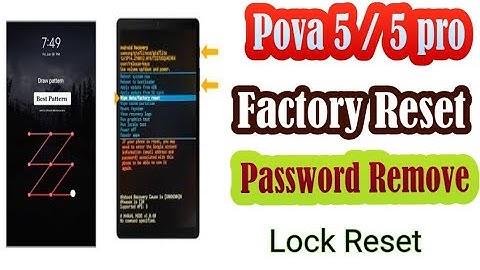 Tecno pova 5 factory reset|recno pova 5 pro password remove| pova 5 screen lock unlock