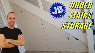 How I made this Under Stairs Storage Cupboard and Drawer  Space Saving  DIY