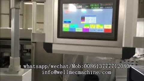 Square bottom paper bag machine window die cutting & film patching