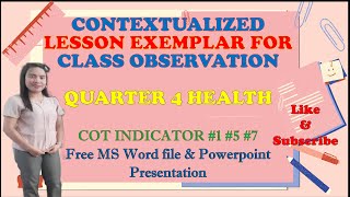 CONTEXTUALIZED LESSON EXEMPLAR FOR CLASS OBSERVATION//INTERACTIVE AND FUN ACTIVITIES//TEACHER KAREN
