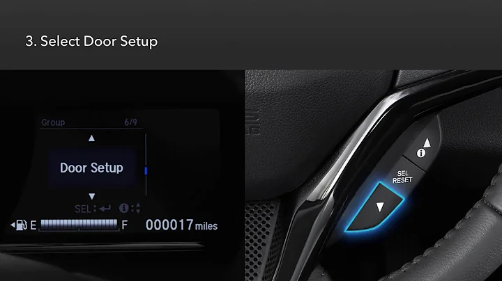 Honda HR-V: How to Customize Auto-Door Locking/Unlocking: Multi-Information Display Models.