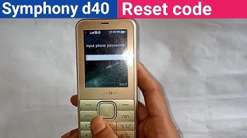 symphony d40 reset code