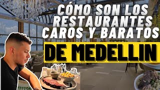 Así son los RESTAURANTES mas BARATOS y COSTOSOS en MEDELLÍN 🍽️😋