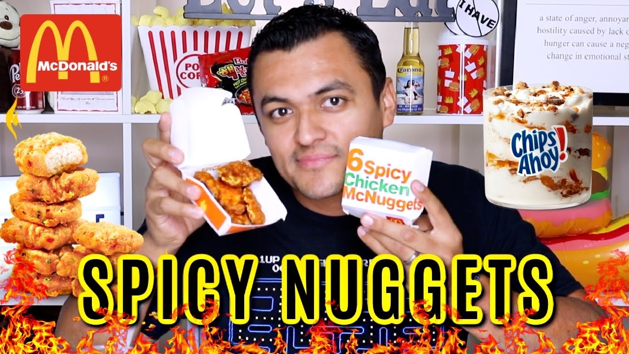 Trying McDonald's NEW SPICY McNuggets