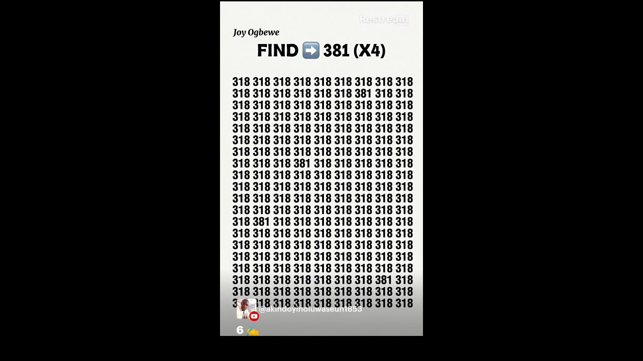 Eye Test Puzzle Live | Play Along in the Chat