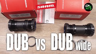 DUB vs DUB Wide Cranks, SRAM BB, 55-52-49 mm Chainline, T-Type Transmission Bottom Bracket