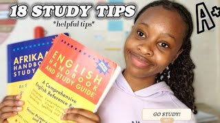 18 STUDY TIPS! 📚 || South African YouTuber