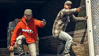 GTA 5 - Franklin and Lamar Story Mode New Gang Missions!(The Contract DLC Short Trip Online)