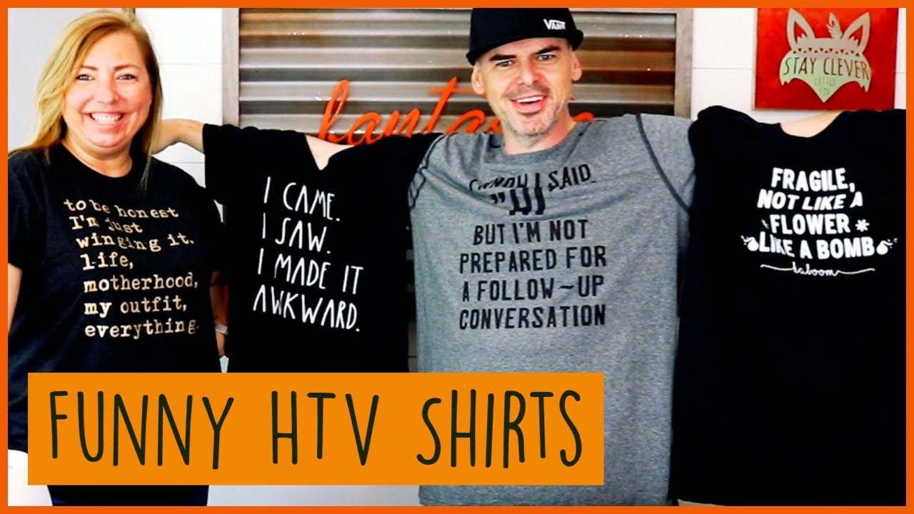 We Made Heat Transfer Vinyl T Shirt Using a Cricut Maker and EasyPress