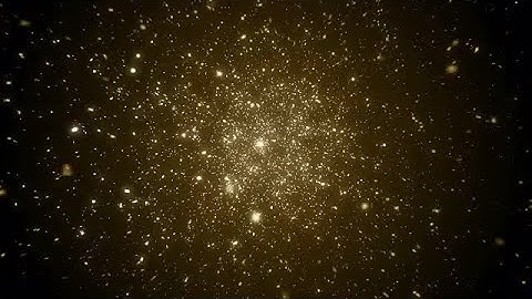 Gold Light Particles Chaos Background Stock Motion Graphics