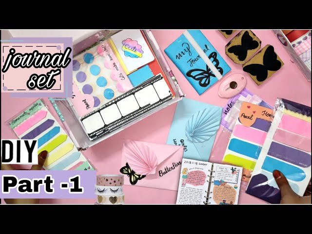 part-1) How to Make Journal Set at Home / DIY JOURNAL SET /DIY Journal kit  / DIY Journal Stationary 
