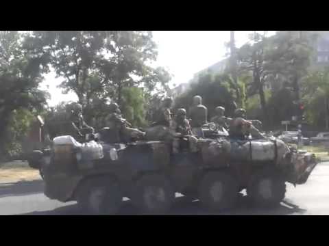 Украинские каратели бегут из Мариуполя 04.09.2014г.