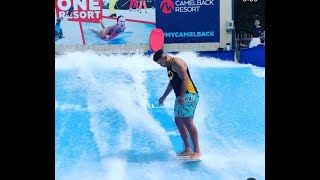 How to ride stand up on the flowrider