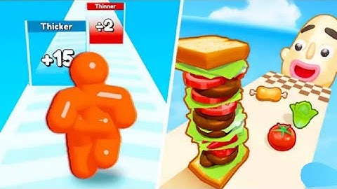 Tall Man Run vs Sandwich Runner Game iOS, Android Gameplay Walkthrough TMRSR1009