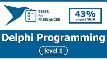 Freelancer - Delphi Programming - level 1 - test (43%)