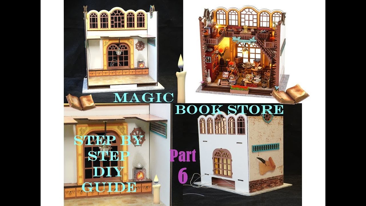 Temu Magic Book Store Book Nook P6/Miniature Doll House/DIY Craft