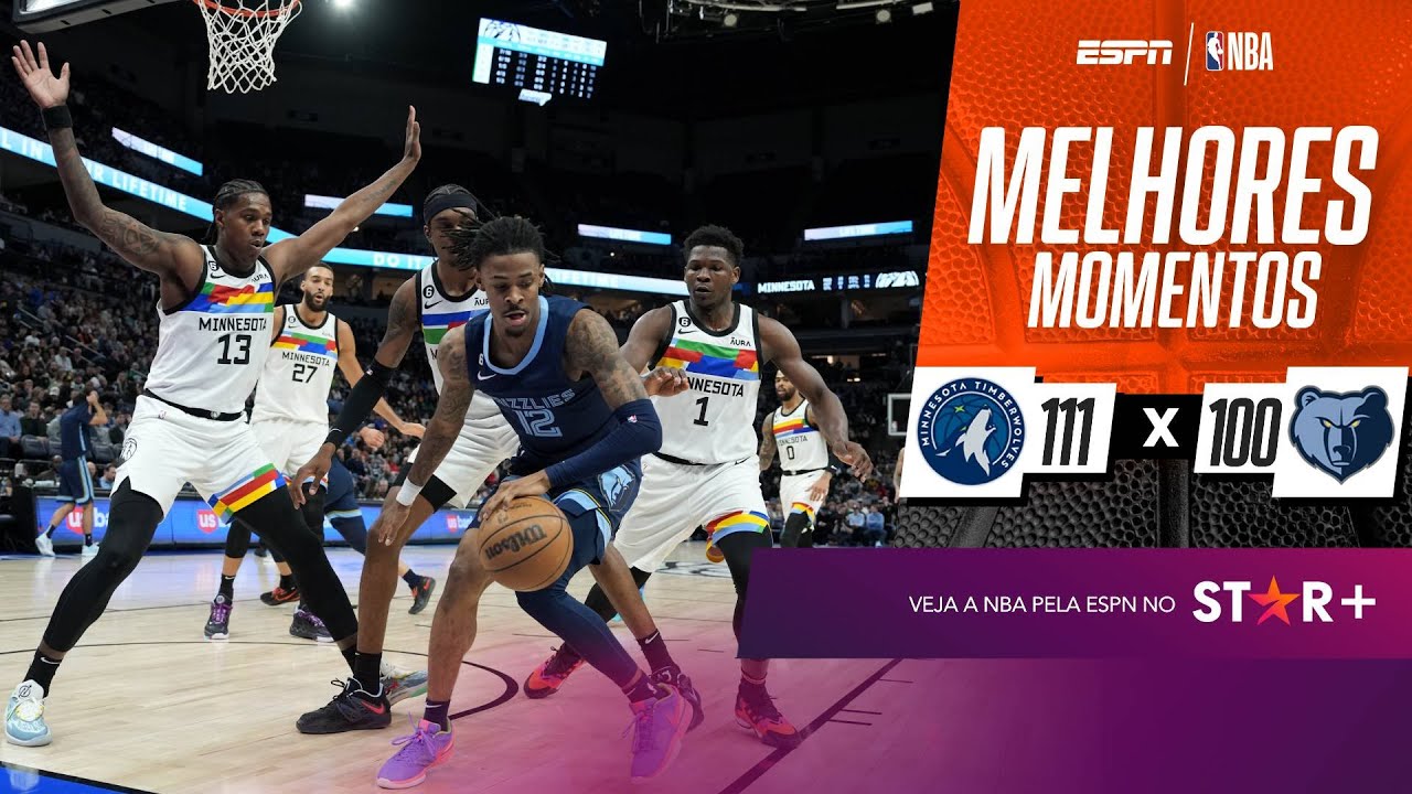 JA MORANT ANOTA TRIPLO-DUPLO, MAS GRIZZLIES PERDEM PARA OS TIMBERWOLVES E AMPLIAM JEJUM NA NBA