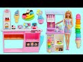 Using Barbie's Ice Cream Dessert Shop to Make DIY Play Doh Ice Cream Scoops, Swirls, Sundaes & More!