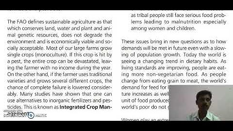 SJCTNC EVS401S UNIT I  FOOD RESOURCES