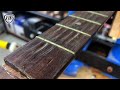 Neck restoration on a junk guitar  no talking