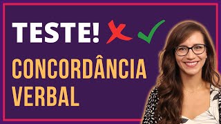 ❌ TESTE de CONCORDÂNCIA VERBAL! Você acerta TUDO? | Português com Letícia