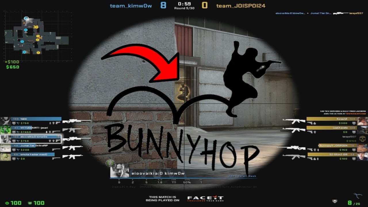 CS:GO - AWP Bunny Hop Frags & More - YouTube