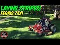 Ferris Z3X Mowing Footage ► Laying Stripes With The 61" 37HP Ferris Stand On Lawn Mower