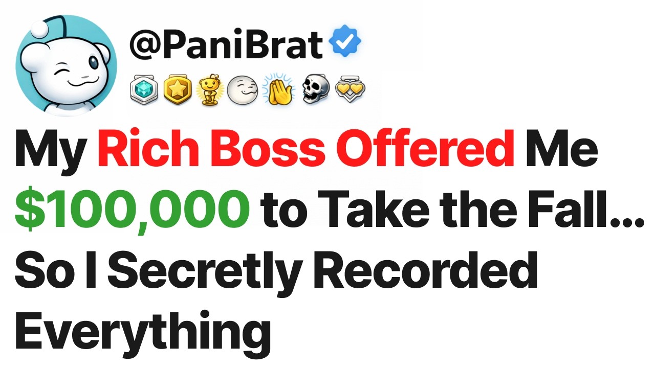 Мой богатый босс предложил мне 100 000 долларов, чтобы я взял вину на себя… Поэтому я тайно всё з...
