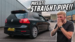 I STRAIGHT PIPED MY GOLF GTI AND ITS CRAZY LOUD...