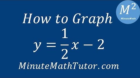 How to Graph y=(1/2)x-2